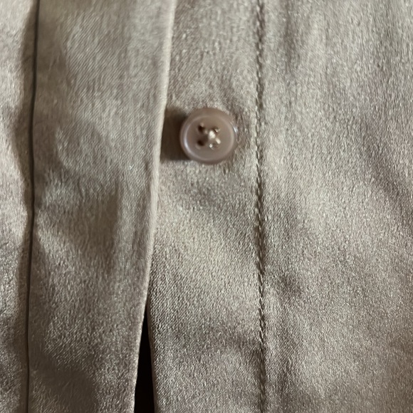 Ann Taylor Camel Blouse with Dramatic Sleeves - Picture 3 of 4